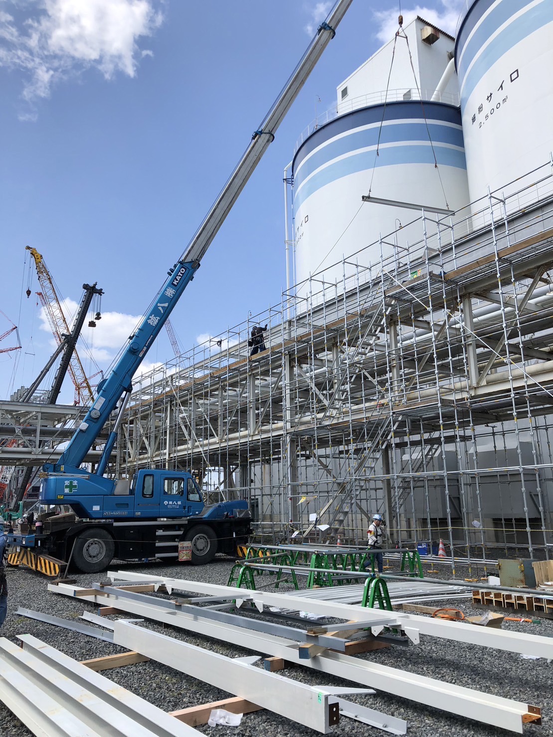プラント鉄骨建方工事